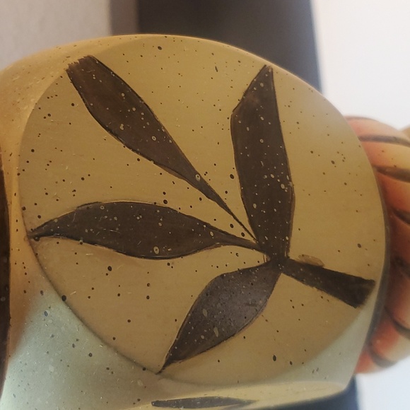 2004 Julie Ueland Designer SouthWest Painted 11.5 Pillar acandle Holder - Picture 13 of 16